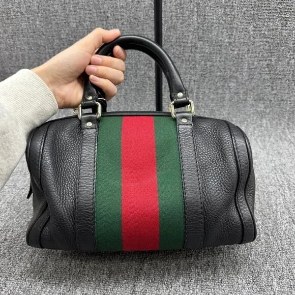 Gucci Boston Small Canvas Vintage Crossbody Bag 625-041125 - Picture 3 of 16